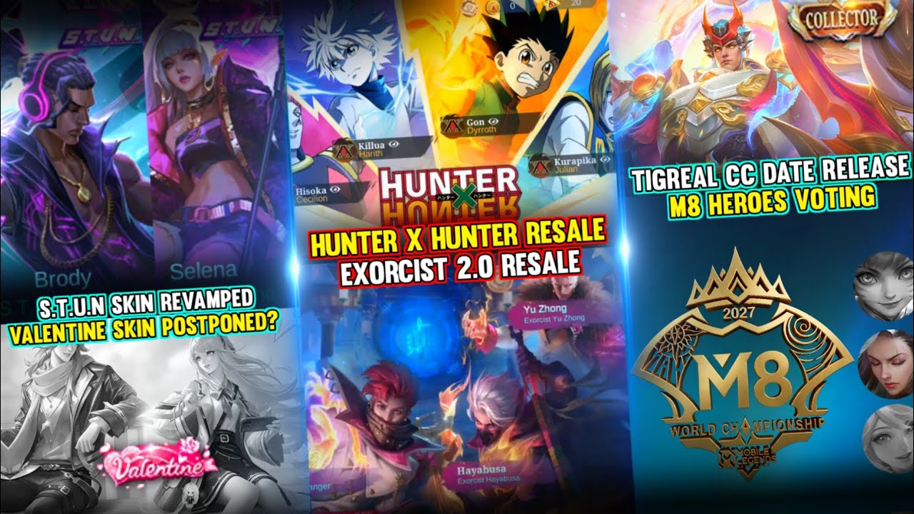 COLLECOR FEB & MAR | HXH RESALE EVENT | M8 HEROES VOTING | STUN SKIN REVAMPED | EXORCIST 3.0 EVENT