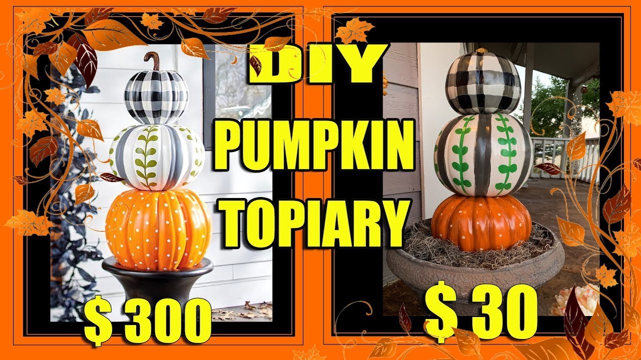 Transform your front porch with this affordable DIY Pumpkin