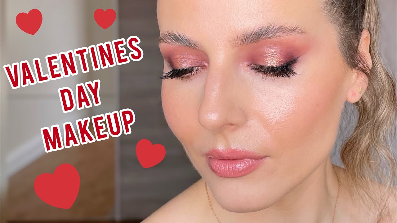 ROMANTIC VALENTINE'S DAY MAKEUP LOOK | USING CHARLOTTE TILBURY FIRE ROSE PALETTE