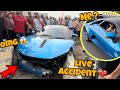 Live accident of dc avanti on independence day  total loss supercar