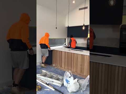Custom Kitchen benchtop installation in Coburg
