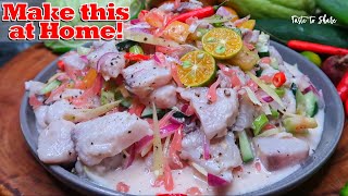 KINILAW | This Unusual way of Cooking Turned out very DELICIOUS❗ Easy yellowfin tuna recipe