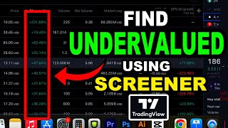 How to determine UNDERVALUED Stock using TradingView Stock Screen Tutorial Guide