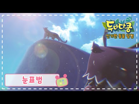 눈표범에 대해 알아볼까? | 두다다쿵3 신기한 동물 탐험 | 모두의 탐험 사전 | 어린이 동물 학습 | Animation for Kids | Animals for kids