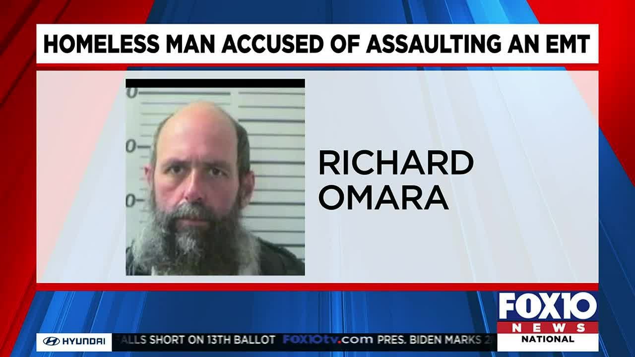 Homeless man accused of assaulting EMT - YouTube