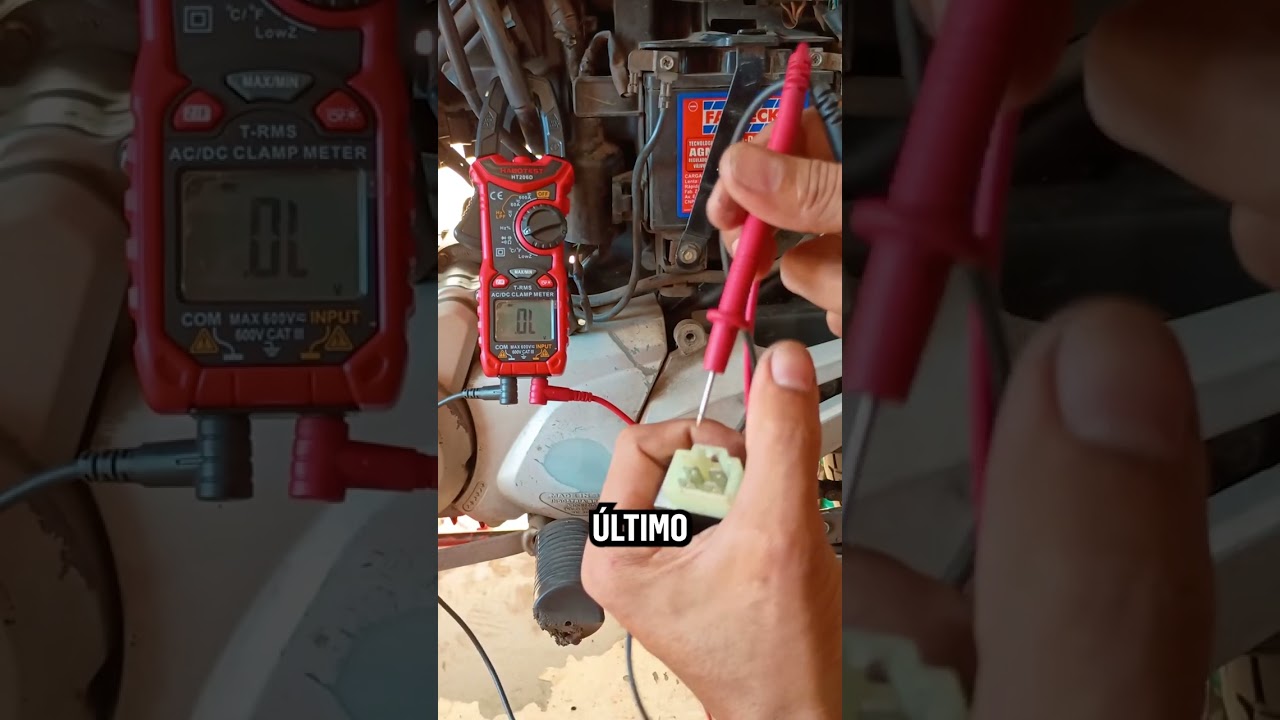 Testes rápidos do regulador retificador da moto
