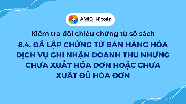 Ghi nhận doanh thu chưa xuất hóa đơn