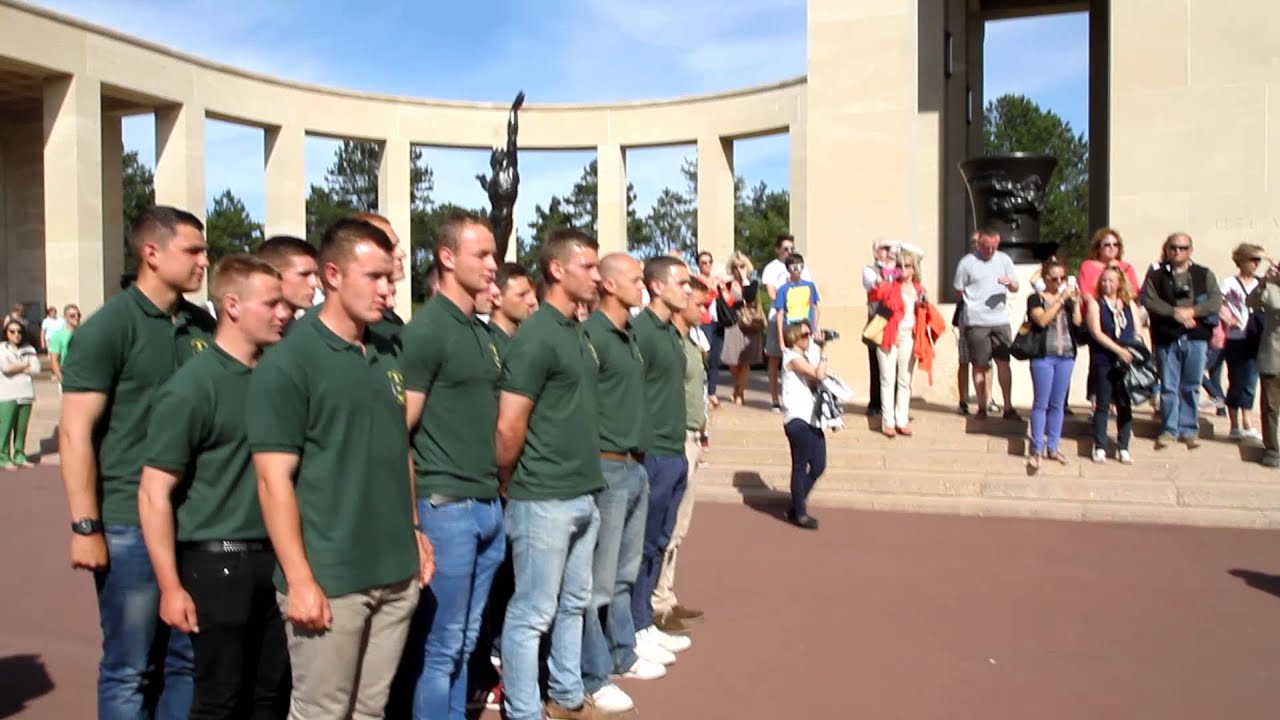 CCVA Blessing For British Royal Marines At The American Cemetery Memorial In Normandy 06-21-2014