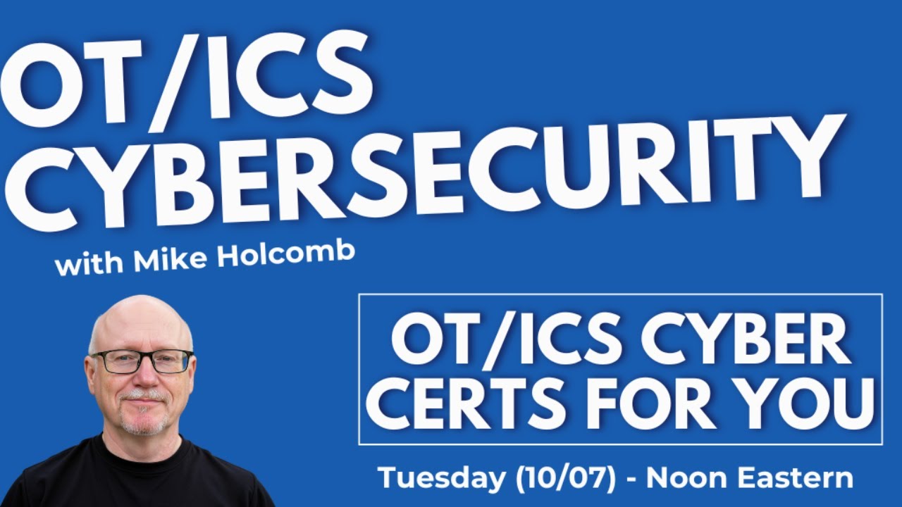 OT Cyber Tuesday (Ep. 2) - OT/ICS Cybersecurity Certs for You