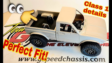 RC4WD Mojave II bobbed bed bottom insert for the GSPEED V1-C1 Class 1 chassis build