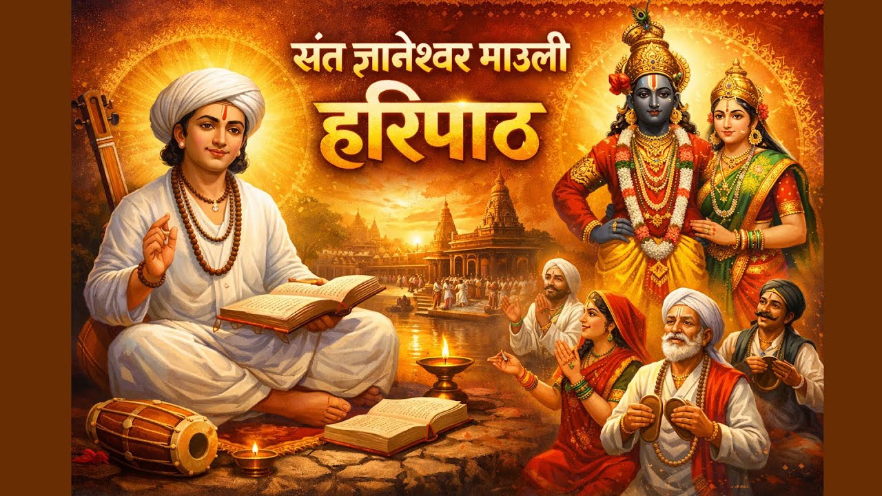 हरिपाठ : 20 मिनिटांचा संपूर्ण संत ज्ञानेश्वर माउली हरिपाठ - 20Min Sampurna Haripath