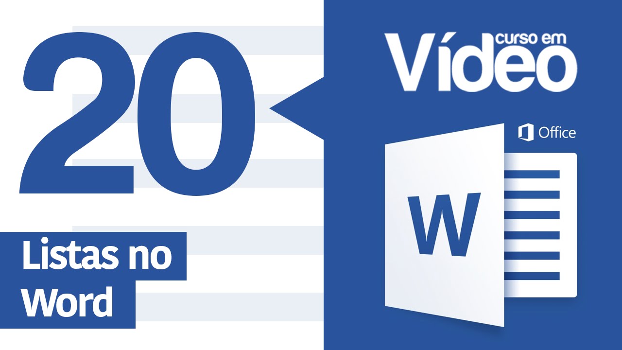 Curso Word #20 - Listas no Word