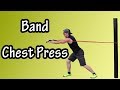 Beginner Resistance Band Chest Press - Chest Press With Resistance Bands