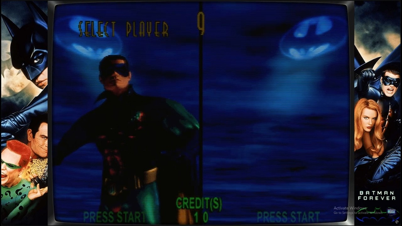 MAME 0.286) Batman Forever (JUE 960507 V1.000) - Robin - Gameplay