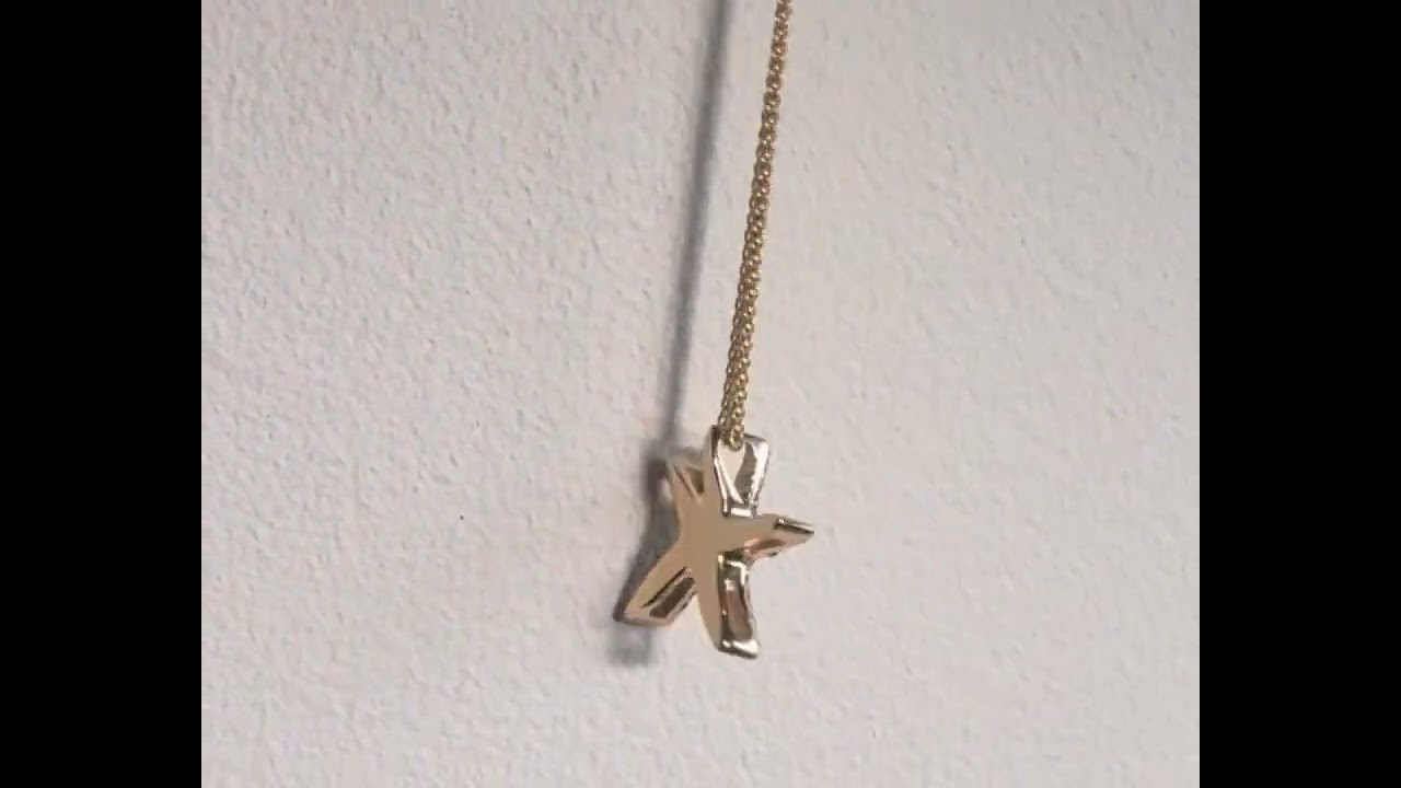Starfish necklace (Diamond set)