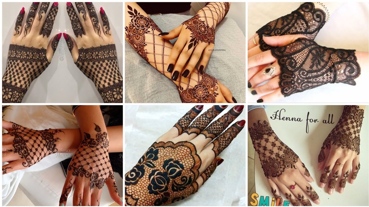 Glove lace mehendi design || Awesome model henna design Glove - YouTube