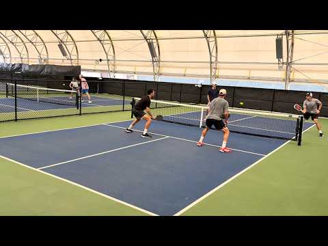 Top Notch Pickelball in Opelika, AL, Hewett/Rettke vs. Rudden/Brown