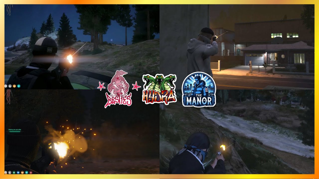 Лучшие друзья против Гидры против Манора против Копов // Банковский грузовик в Палето (от несколь...