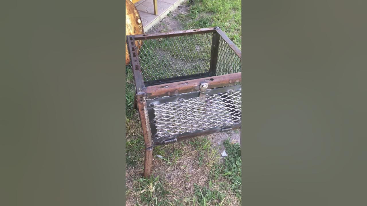 Homemade 55 gallon drum deer feeder YouTube