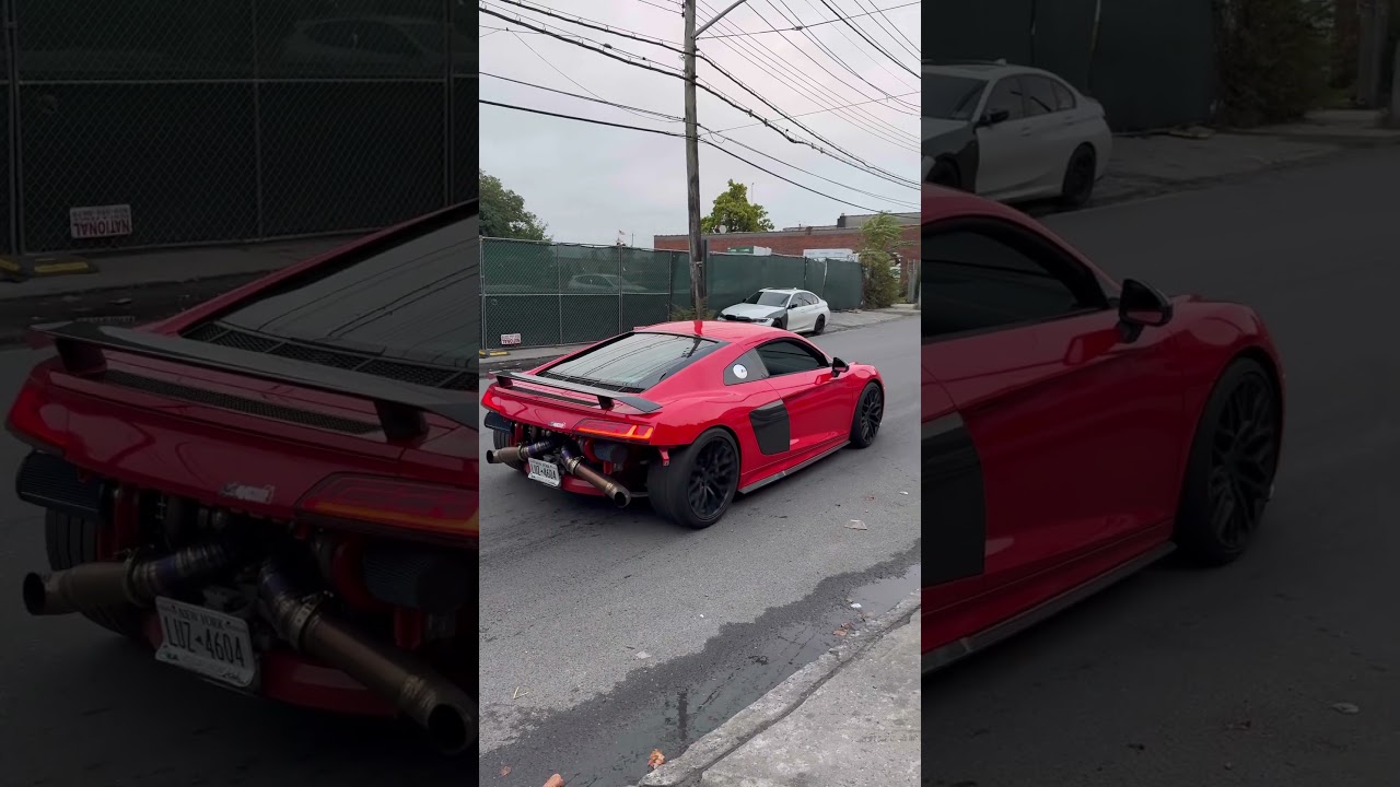 Twin Turbo Audi R8: The Ultimate Burnout Experience