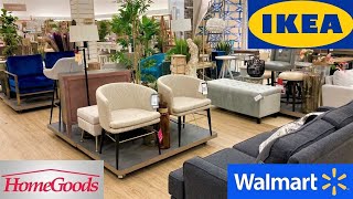 IKEA HOMEGOODS WALMART FURNITURE SOFAS ARMCHAIRS TABLES SHOP WITH ME SHOPPING STORE WALK THROUGH