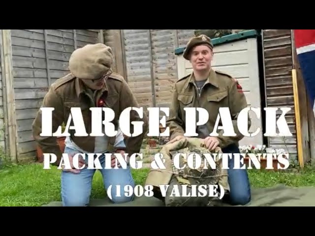 Civies to Monty's Men: WW2 British Large Pak - 1908 Valise - YouTube