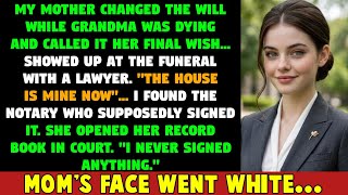 My Mom Changed Grandma's Will While She Was Dying — The Notary Knew the Truth...