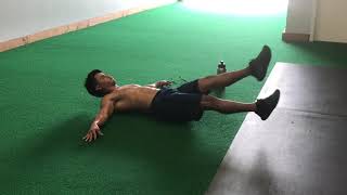Alternating Supine Straight Leg Scissor Kicks