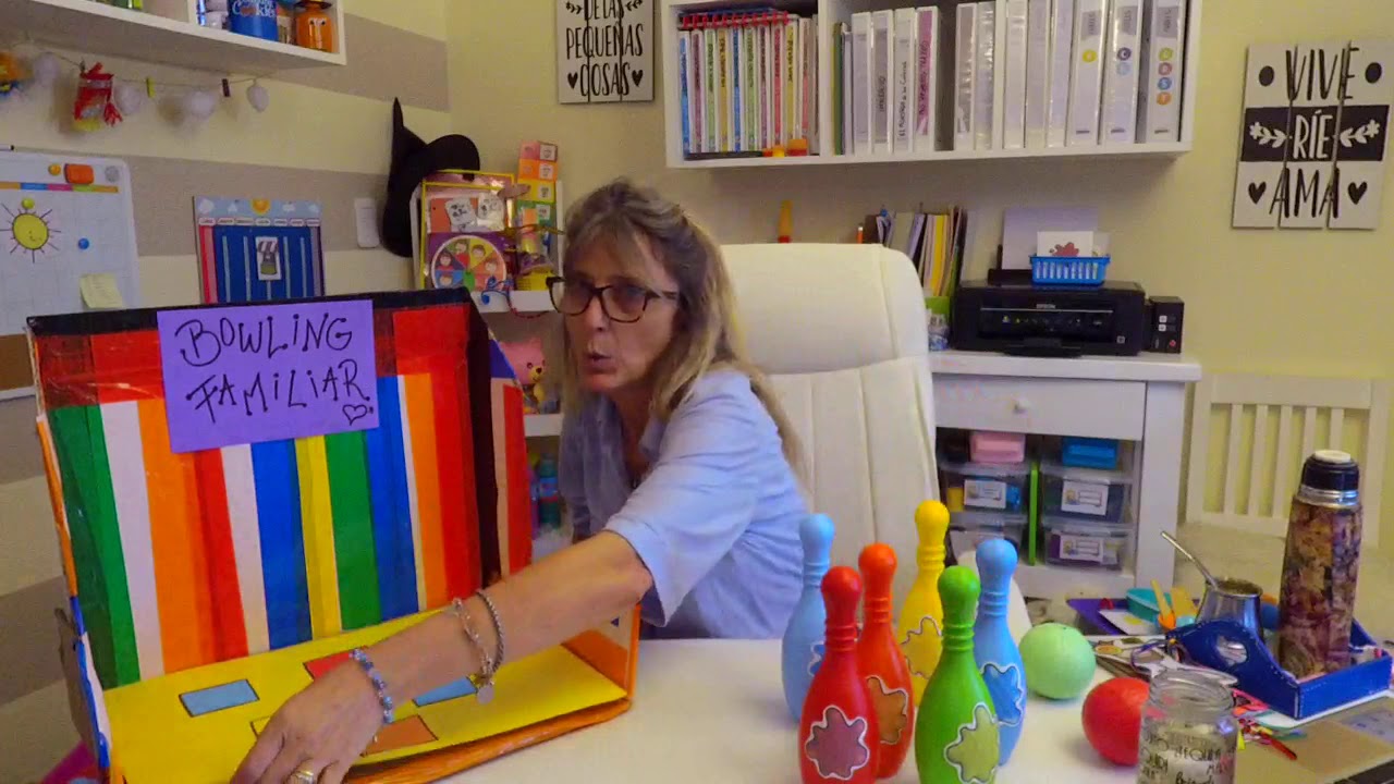Juego familiar (Bowling) para practicar correspondencias