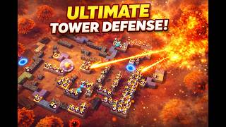 Emberward Drone Swarm Strategy - Misty Forest: 9 Waves of Chaos! Perfect Maze Strategy