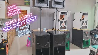 Quick N Light Sound Test Check Bago I Pack At Ipadala - Diy Speaker Subwoofer At Tweeter Box