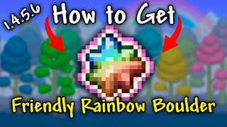 How to get Friendly Rainbow Boulder in Terraria 1.4.5.6 (Seed)