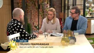 Alexander Bard om varför SD och Trump går starkt - Nyhetsmorgon (TV4)