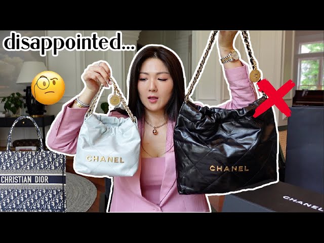 I DIDN’T EXPECT TO SEE THIS ON MY CHANEL 22 | UNBOXING THE MINI SIZE | DIOR GLUE ISSUE 😳| CHARIS❤️ class=