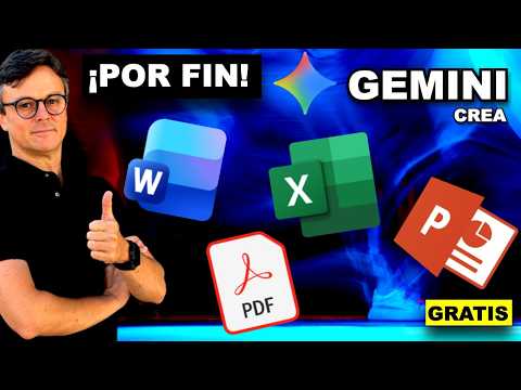 🔥 GEMINI ya lo hace PERFECTO: Cómo crear documentos de WORD, EXCEL, PDF y POWER POINT