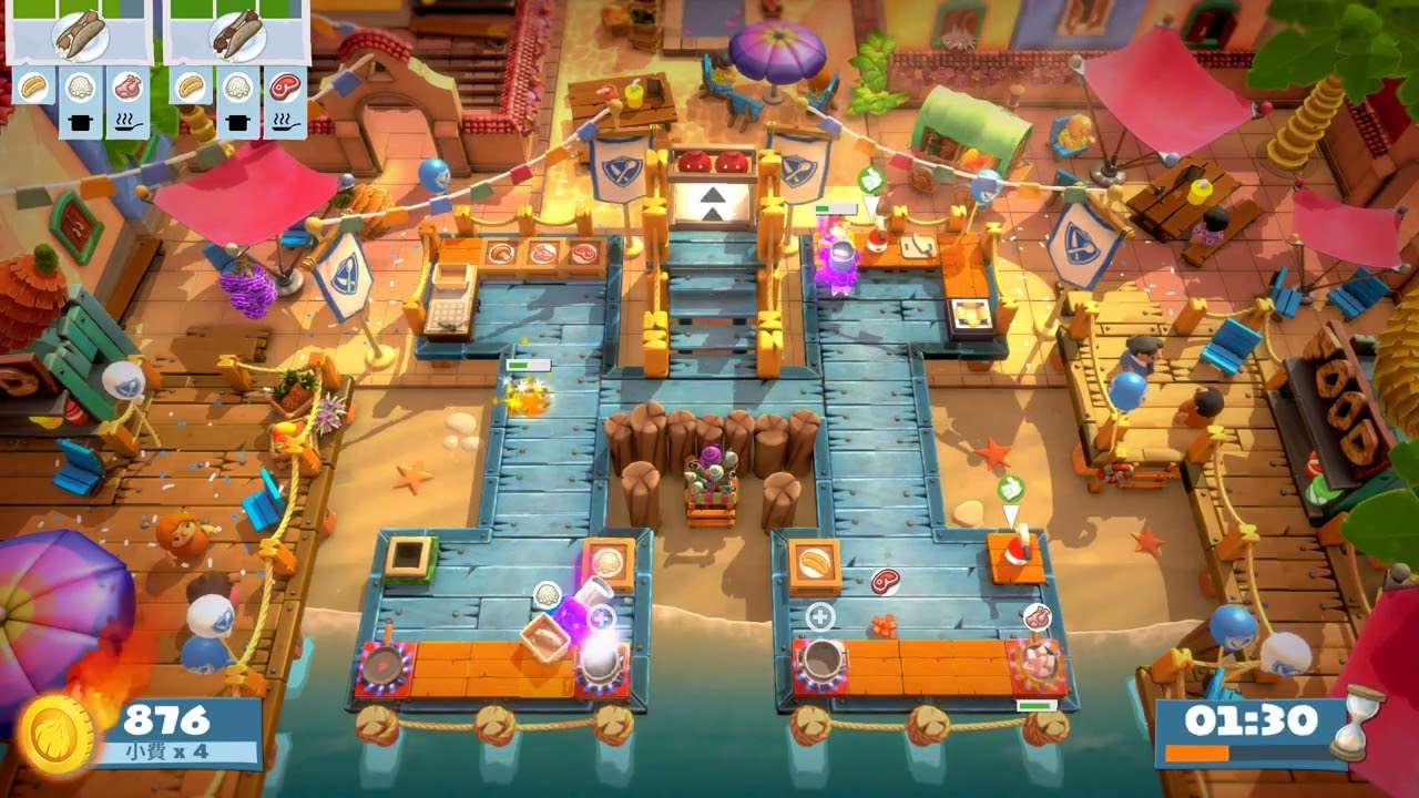 (1player) Overcooked AYCE World Food Festival 1-3 [score: 1660]