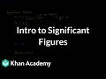 Intro to significant figures | Science | Khan Academy