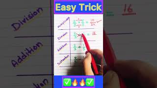 Fraction Hack ✅🔥 #mathchallenge #maths #braintestsolution #brainteaser