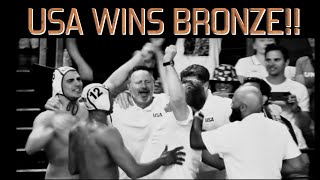 US Wins Bronze! Game Break Olympic Edition USA Vs. Hungary Men's Polo in  Paris