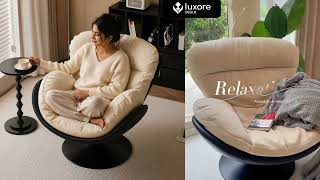 Lunara Swivel Lounge Chair I Luxor India