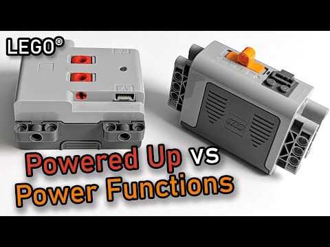 YouTube thumbnail: New LEGO Powered Up Battery Box vs LEGO Power Functions Battery Box | LEGO 42113 Bell Boeing V-22