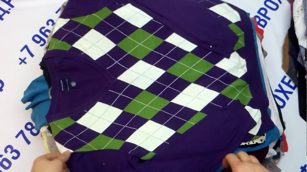 Мешок № 2114. Свитера Крем. Австрия. Арт 3078. Вес 32,2 кг. Кол-во 133 ...