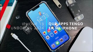 UNBOXING IPHONE 13 EN 2024 | ¿Qué apps tengo en mi iPhone? + Gadgets