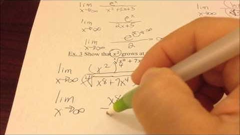 Calc BC- [8.3] Relative Rates of Growth