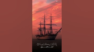 القارئ أحمد الصبيح || ربكم الذي يزجي لكم الفلك في البحر .. ستوري