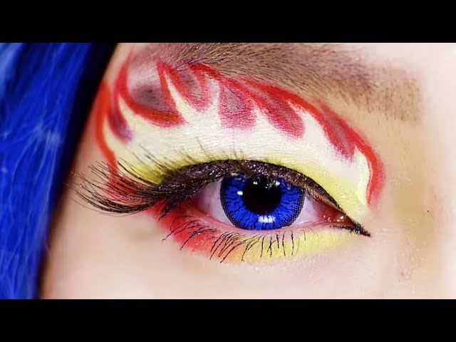 Fire motif Makeup with Shoushi【English Sub】