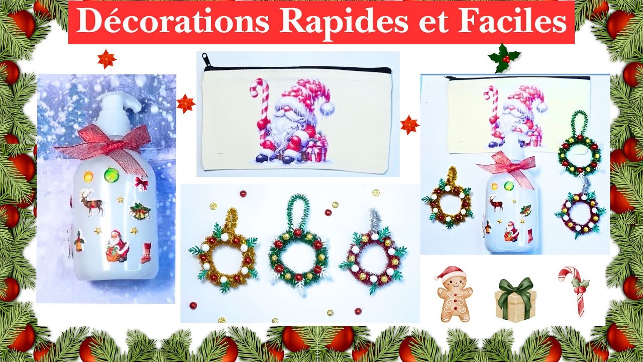 🎄 Idées Décorations de Noël Rapides et Pas Chères 🎄