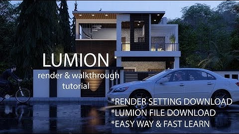 LUMION 10 RAIN WALKTHROUH ANIMATION TUTORIAL | RENDER SETTING