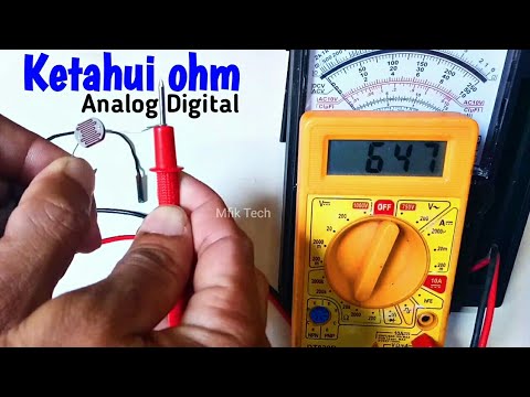 Cara mengukur ohm/resistansi menggunakan multimeter analog & digital
