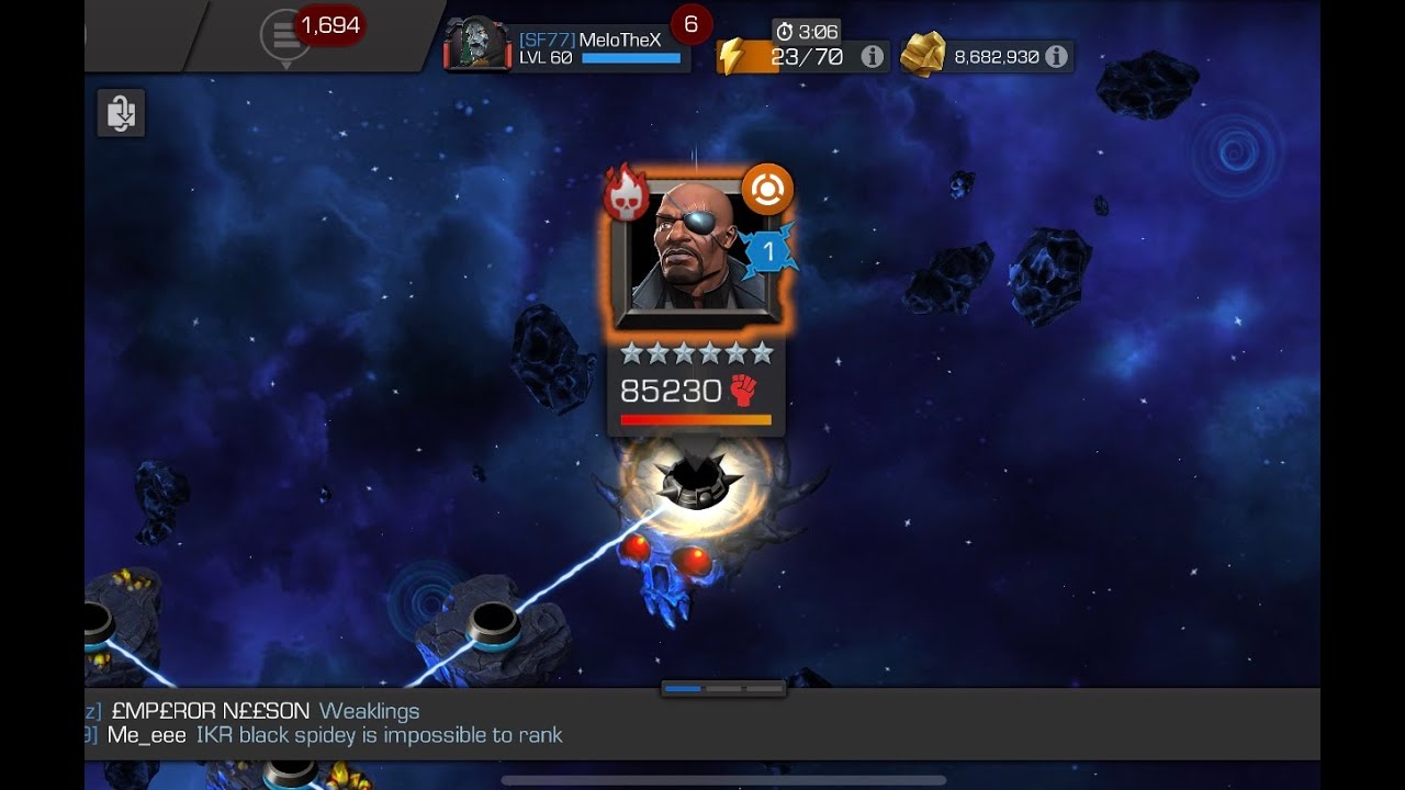 Act 6.3.2 Nick Fury Boss One Shot With Omega Red! No Boost! ~Marvel Contest of Champions